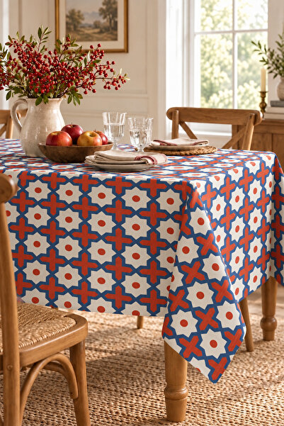 ASDİVA Colorful Patterned Tablecloth – Garden Balcony and Kitchen Table Colle...