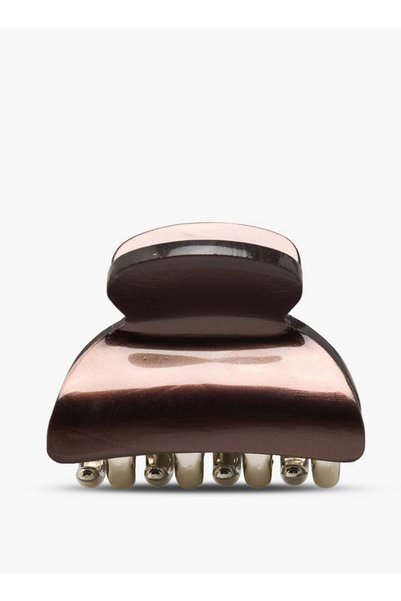 FAV Gloo Pack of 3 Curved Hair Clamp with Marble Finish