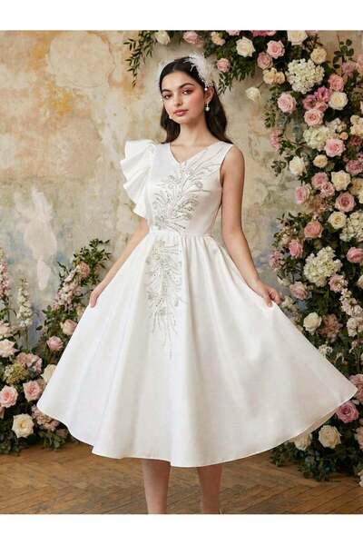 Sheya Rochie, alb