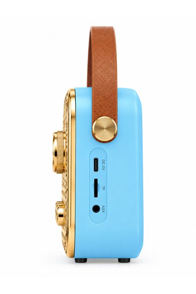 TECHNOVES Mavi SD Kart Aux Usb Girişli Kablosuz Bluetooth Speaker Hoparlör Ses Bombası