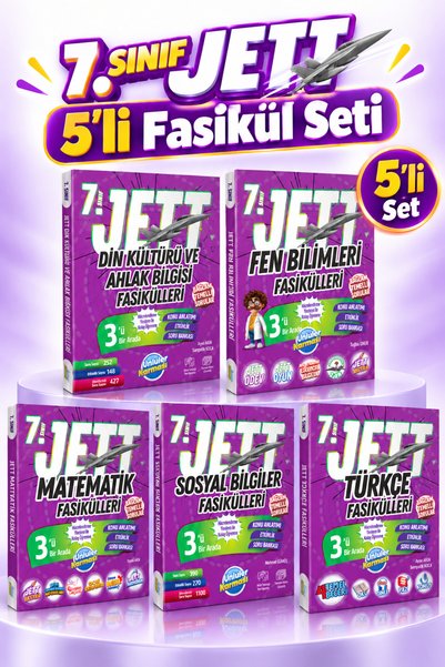 Ünlüler Karması Yayınları 7. Sınıf Jett Fasikül Seti (Din Kültürü ve Ahlak Bi...