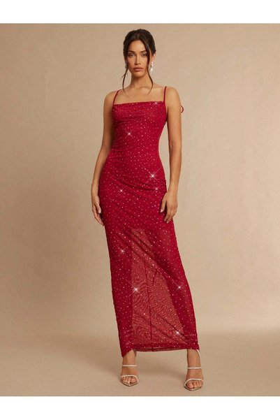 Sheya Maxi dress, red