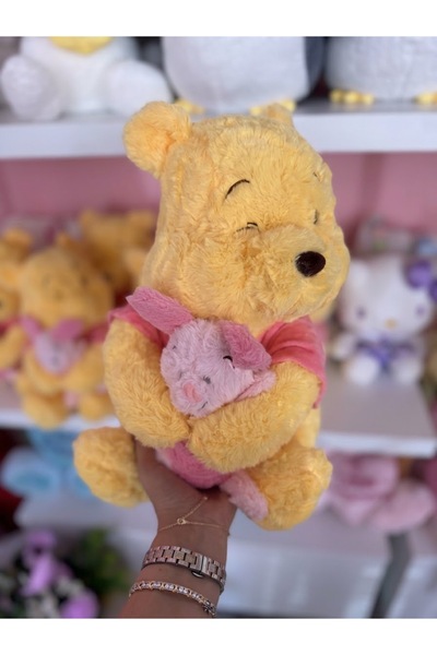 pink collection Winnie the pooh peluş oyuncak iki ayrı parça peluş
