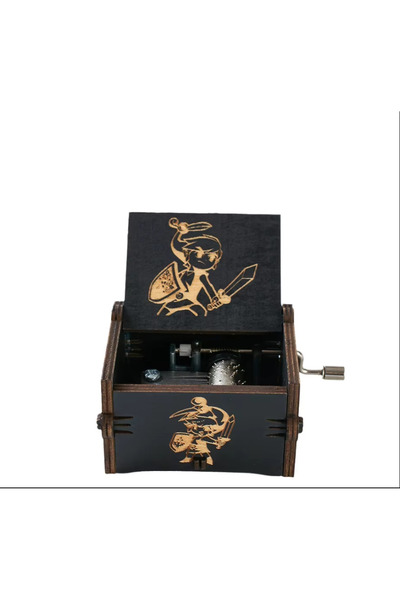 BANDAI hei zelda HOT Anime The Legend of Zelda DIY Creative Wooden Music Box ...