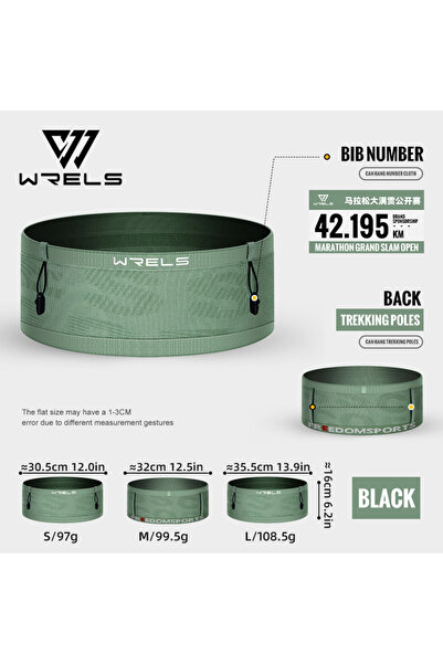 Choice M green Running Waist Bag Breathable Waist Pack Invisible Lightweight ...