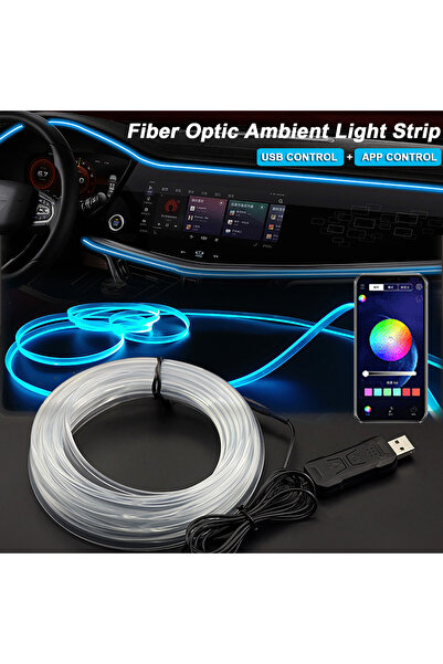Choice شريط إضاءة LED داخلي للسيارة بطول 1/2/3/4/5 متر، إضاءة محيطة RGB غير م...