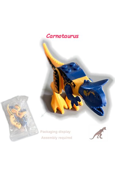 Choice Carnotaurus Dinosaur Figures World Building Blocks Set Jurassic Dino M...