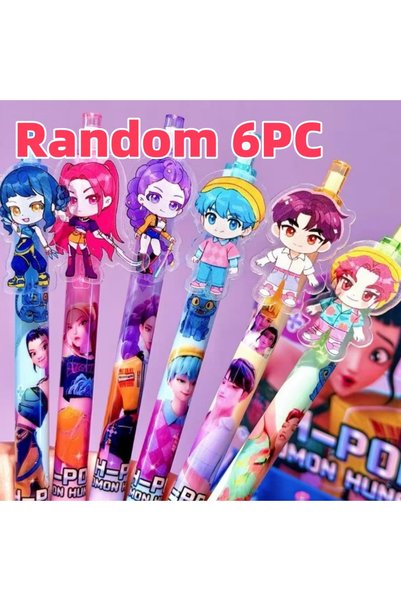BANDAI 6 أقلام عشوائية - مجموعة دفاتر ملاحظات شعبية بتصميم صيد السحرة، هدية ك...