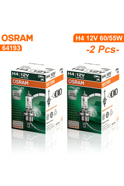 Choice مصباح هالوجين أمامي أصلي OSRAM H4 H7 H11، قطعتان، 12 فولت 60/55 واط، 6...