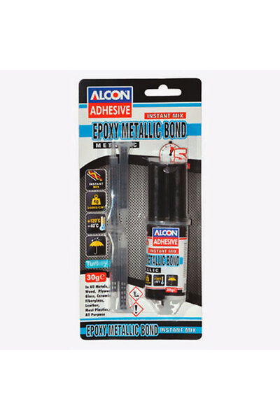 Alcon Εποξειδική κόλλα δύο συστατικών για μέταλλο M-2312 30 γρ. σύριγγα blist...