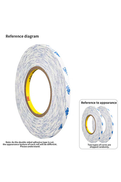 3M 5mm-50m0.19in-1968in 9448A Double Sided Tape Strong Adhesion Ultra Thin He...