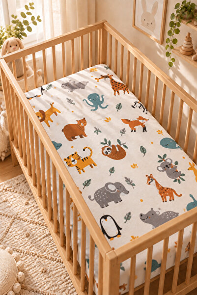 Cotton Collection Flanel Bebek Nevresim Seti Karışık Desen