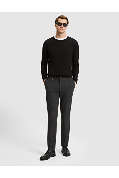 Pierre Cardin بنطلون قماش أنثراسايت بقصة ضيقة 50333390-VR006