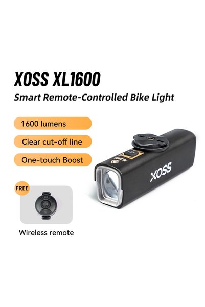 XOSS مصباح أمامي للدراجة XL1600 بقوة 3000-5000 مللي أمبير و1500-2000 لومن مع ...
