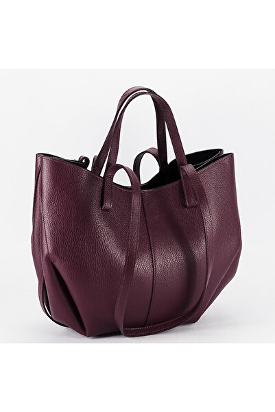 SOFILINE Geantă shopper bordo din piele B-1799 128