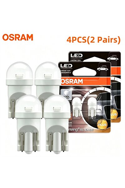 Choice 4 قطع (زوجان) من مصابيح LED طراز T10 W5W من OSRAM، 194 كانبوس خالية من...