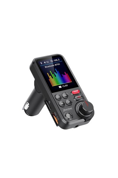 Choice جهاز إرسال FM للسيارة BT93 مع مشغل MP3 ومنفذ USB ومسجل صوت عالي الجودة...