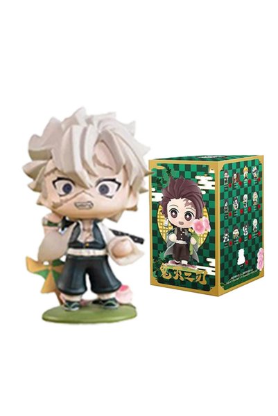 BANDAI E Caja ciega de Anime Demon Slayer, figura de dibujos animados de Tanj...