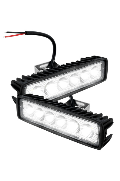 Choice قطعتان أو نصف قطعة من مصابيح LED للسيارة 12 فولت، 18 واط، 6000 كلفن، ف...