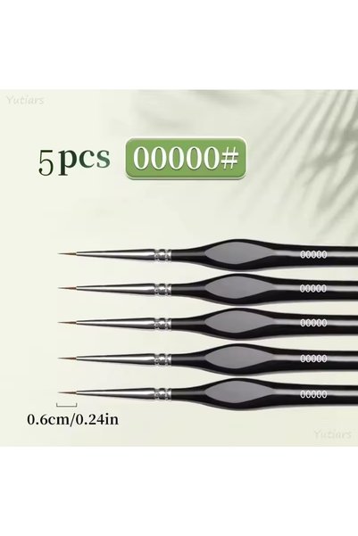 Choice 5 pcs Professional Fine Tip Paint Brush Set -Nylon Hair Extra Fine Det...