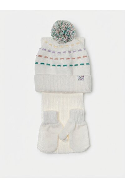 Fonem Fo 5193 Anı 3-Piece Scarf, Beanie, Glove Set