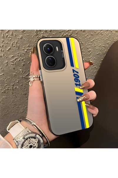 CASEVIBE Vivo Y16/Y02S/Y56 Uyumlu Trend Spor Çizgili Estetik Sağlam Koruyucu ...