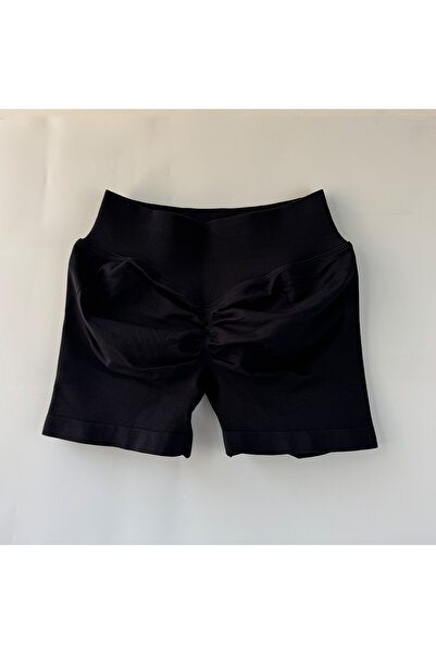 Choice S 1 Black Peach Hip Lifting Sports Shorts Women High Waist and Waist T...