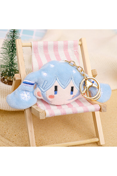 BANDAI C Anime Hatsune Miku Plush Keychain Cute Soft Doll Bag Charm Decoratio...