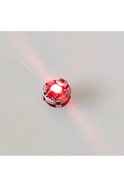 Choice مصباح LED صغير فائق السطوع باللون الأحمر مع زر واحد لاسلكي للديكور وصن...