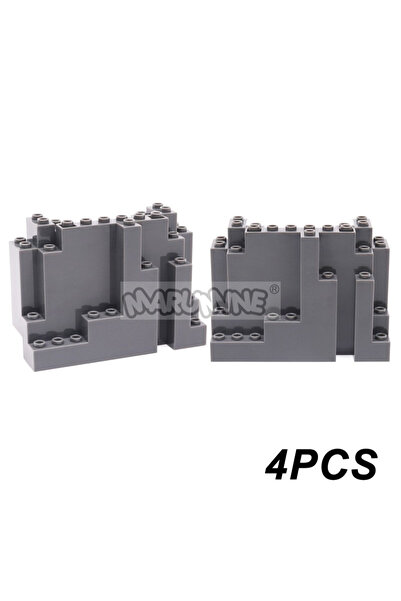 Choice 4x10x6 قطع مكعبات بناء روك دجري مارومين MOC على شكل صخور جبلية وحجرية ...
