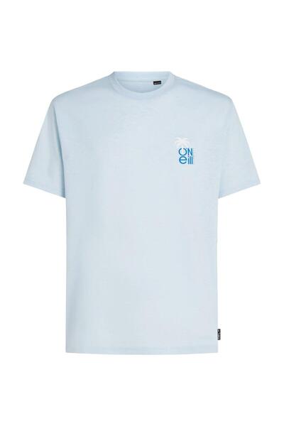 O'Neill Ανδρικό T-shirt Υβριδικό Polygiene με Γραφικό - Μπλε - L