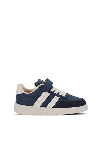 Slazenger Crash I Unisex Children's Velcro Navy Blue / Beige Casual Sports Shoes
