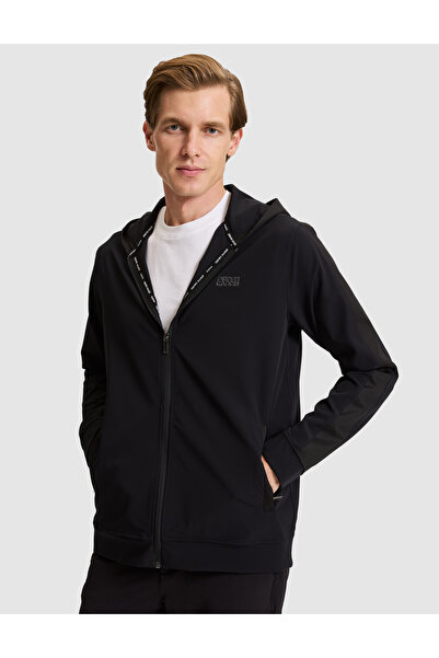 Pierre Cardin بلوزة رياضية سوداء بقصة عادية 50321571-VR046