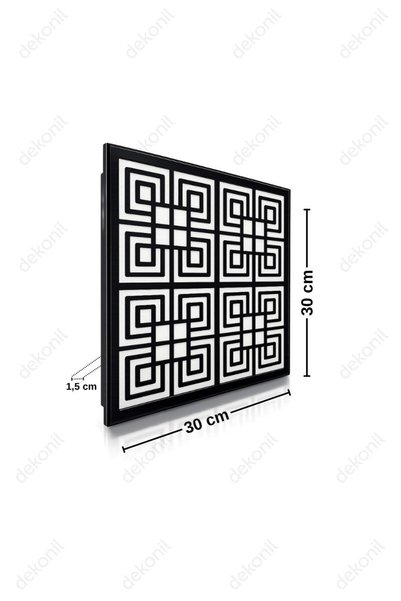 Dekonil Yonca Siyah Clip-in (Klipin) PVC Asma Tavan Kaplama Paneli 30*30 cm -...