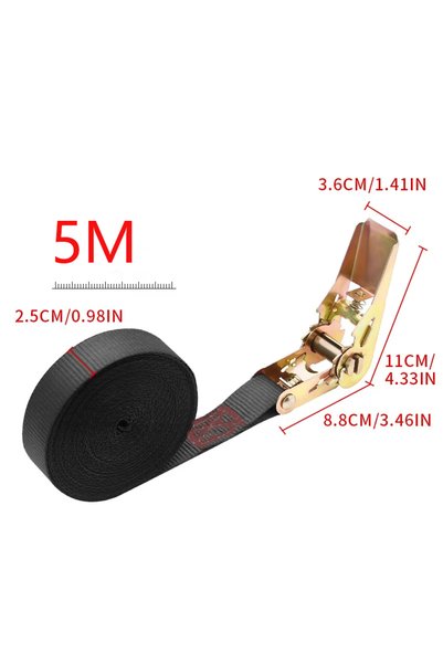 Choice bl 5m 2m/3m/5m Cargo Strap Ratchet Tensioner Freight Car Fixed Tighten...