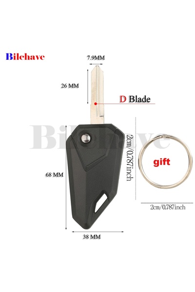 Choice D Blade Moto Key JYQ Remote Moto Key For Honda Yamaha Suzuki Pulsar He...