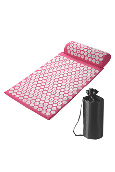 Choice Rose-red-Set Acupressure Mat Pillow Set Sensi Massage Needle Applicato...