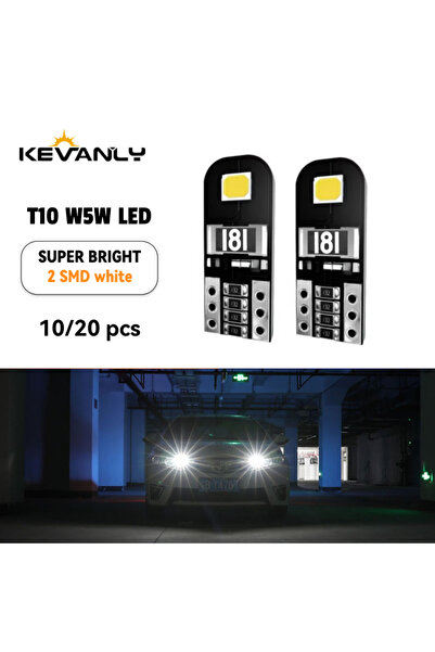 Choice 10 قطع من مصابيح LED بيضاء للسيارة طراز T10 W5W، إضاءة إشارة LED كانبو...