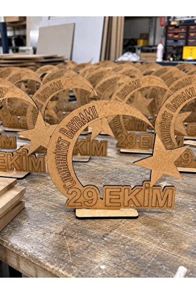 Boyanabilir 29 Ekim standlı etkinlik ham ahşap mdf