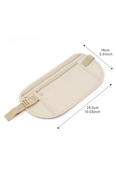 Choice beige Running Waist Bag, Invisible Travel Waist Bag, Passport, Money B...