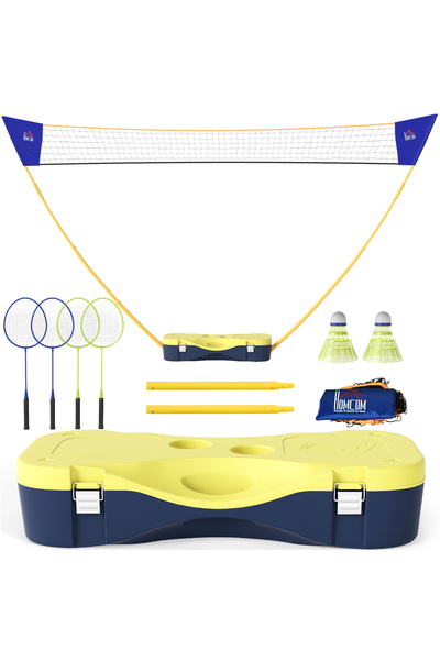 Generic Brand Set portabil de plasă de badminton cu plasă de 9,5x5 picioare, ...