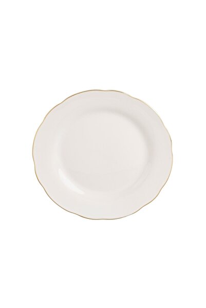 OEM Farfurie din Porțelan Bej pentru Fructe Off White "Wavy Gold Metallic" Ø1...
