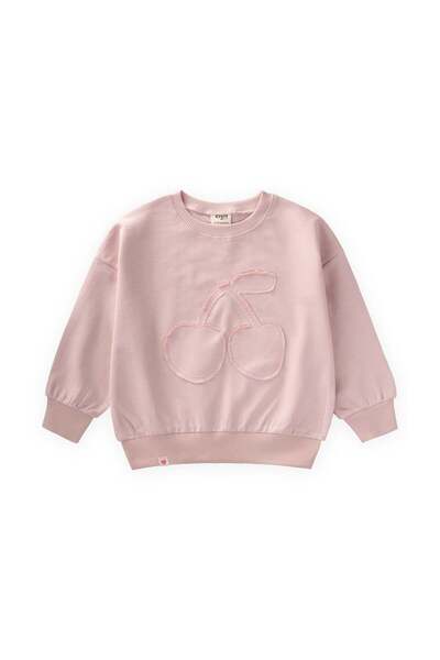 Cigit İnce Mevsimlik Sweatshirt 1-7 Yaş Pudra Pembe