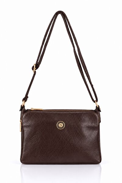 VIATOX Vx-1329 Raven Women's Shoulder Bag Brown
