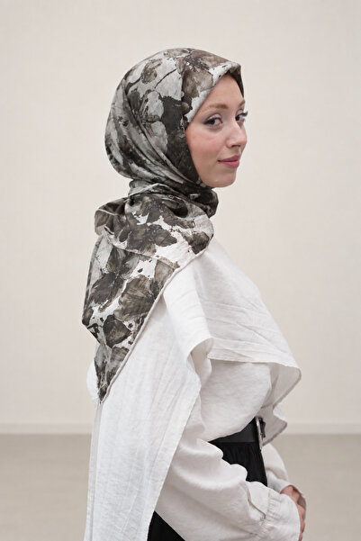 efdal şal eşarp Flore Pattern Viscose Scarf