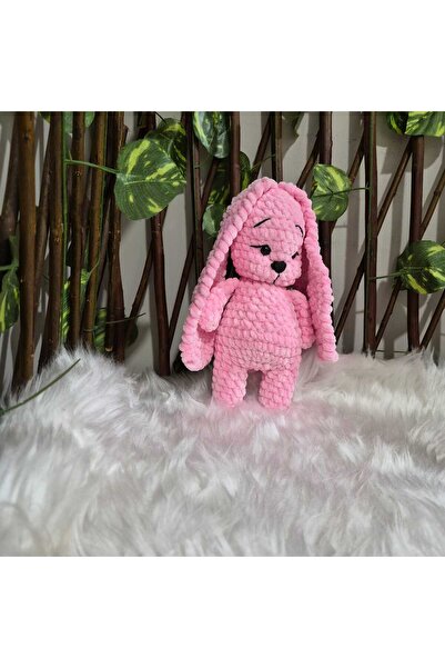 Miniklerin Yeni En Yakın Arkadaşı: El Yapımı Pembe Kadife Amigurumi Tavşan!
