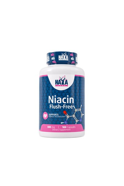 haya labs Niacinamidă / Vitamina B-3 / 500 mg / 100 capsule