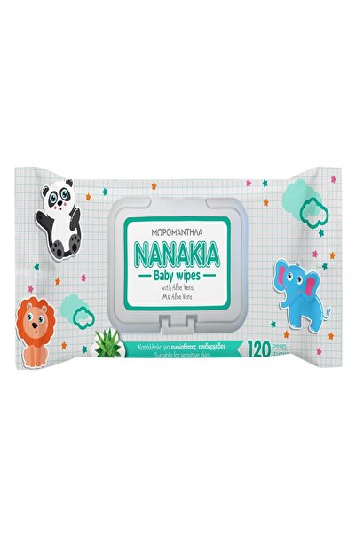 OEM Șervețele umede pentru bebeluși Nanakia cu Aloe Vera - 120 bucăți