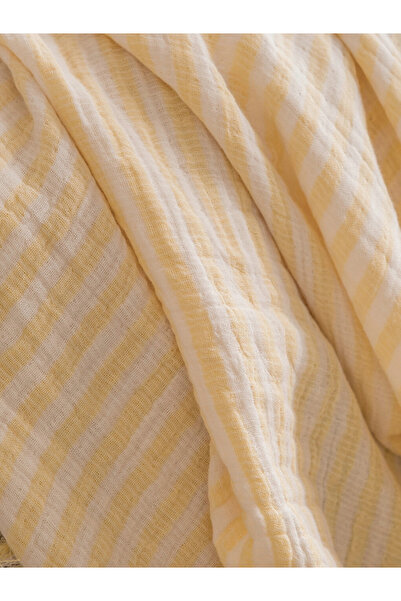 LC Waikiki Yellow Muslin Tv Blanket 130X170 cm