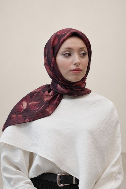 efdal şal eşarp Flore Pattern Viscose Scarf